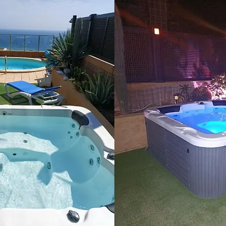 빌라 Luxury 5 Star Violetta With Amazing Sea View, Jacuzzi And Heated Pool *